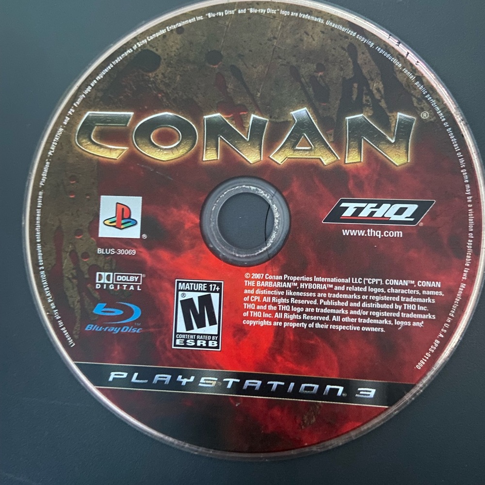☾.݁ᛪ༙ 3/$20 🕹️🎮 Conan PS3 Game - LOOSE AND TESTED